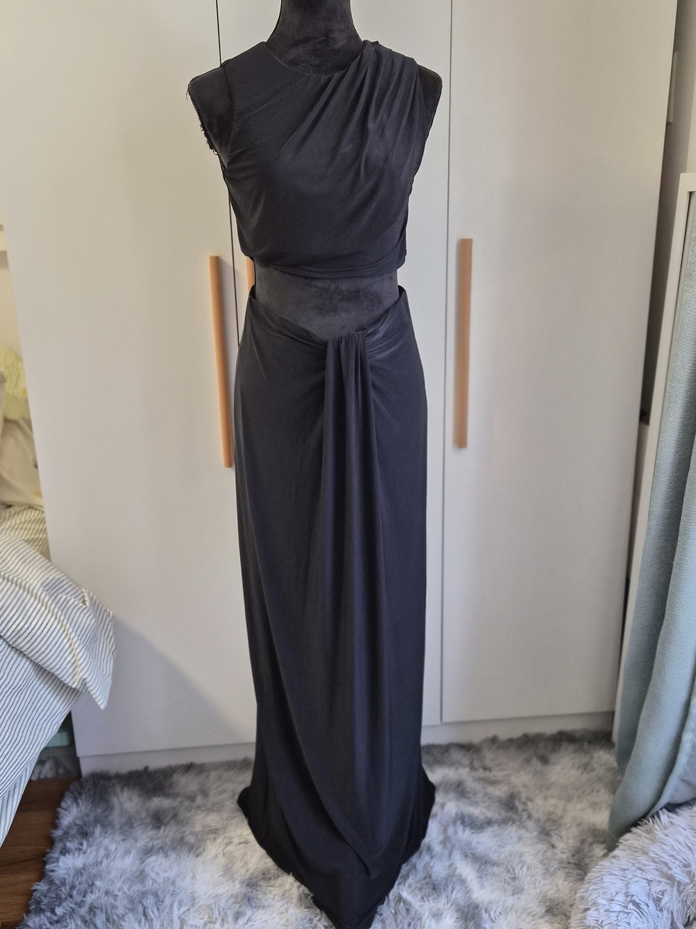 Topshop Black Dress with Cut Out Detail